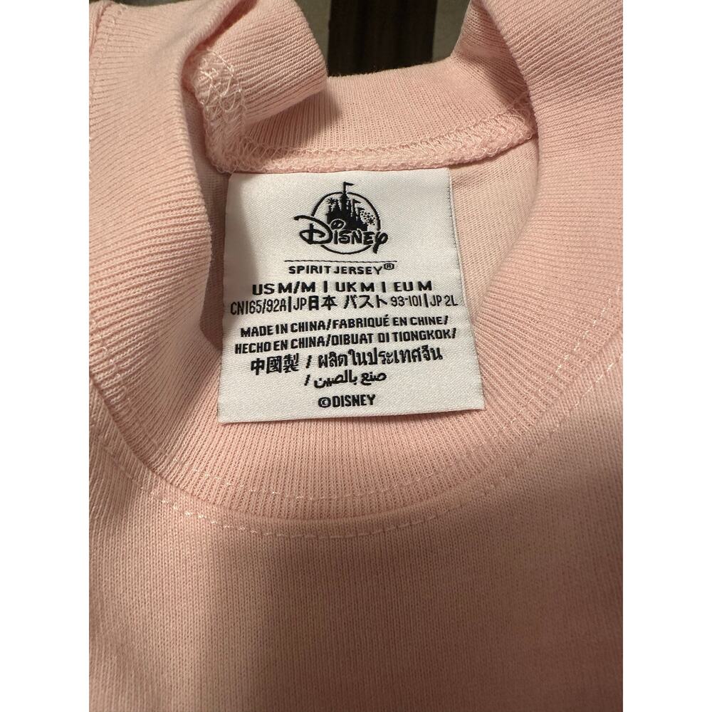 Disney Parks Spirit Jersey Mickey Balloon Gold Sequie Pink Pullover - Picture 8 of 9